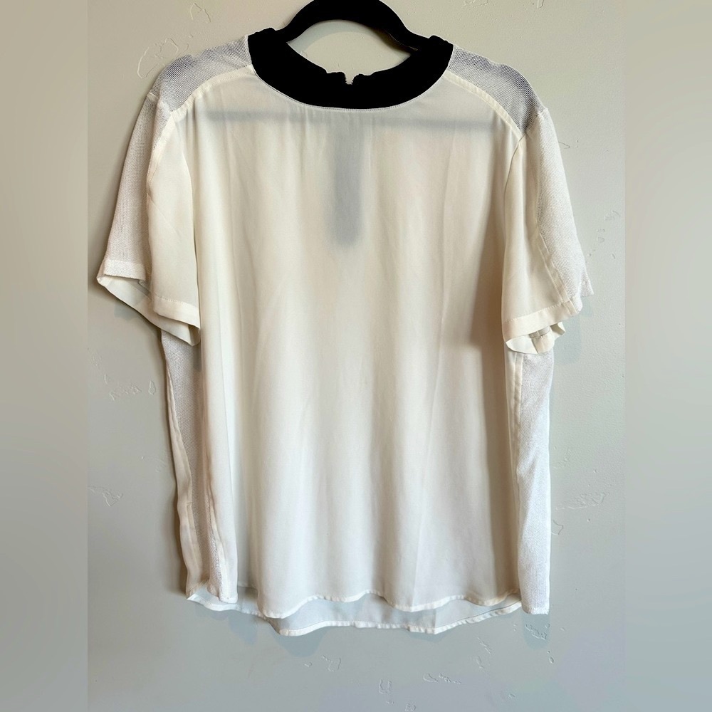 LOU and grey blouse cream and black size large